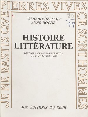 cover image of Histoire, littérature